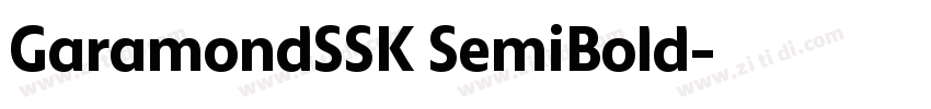 GaramondSSK SemiBold字体转换